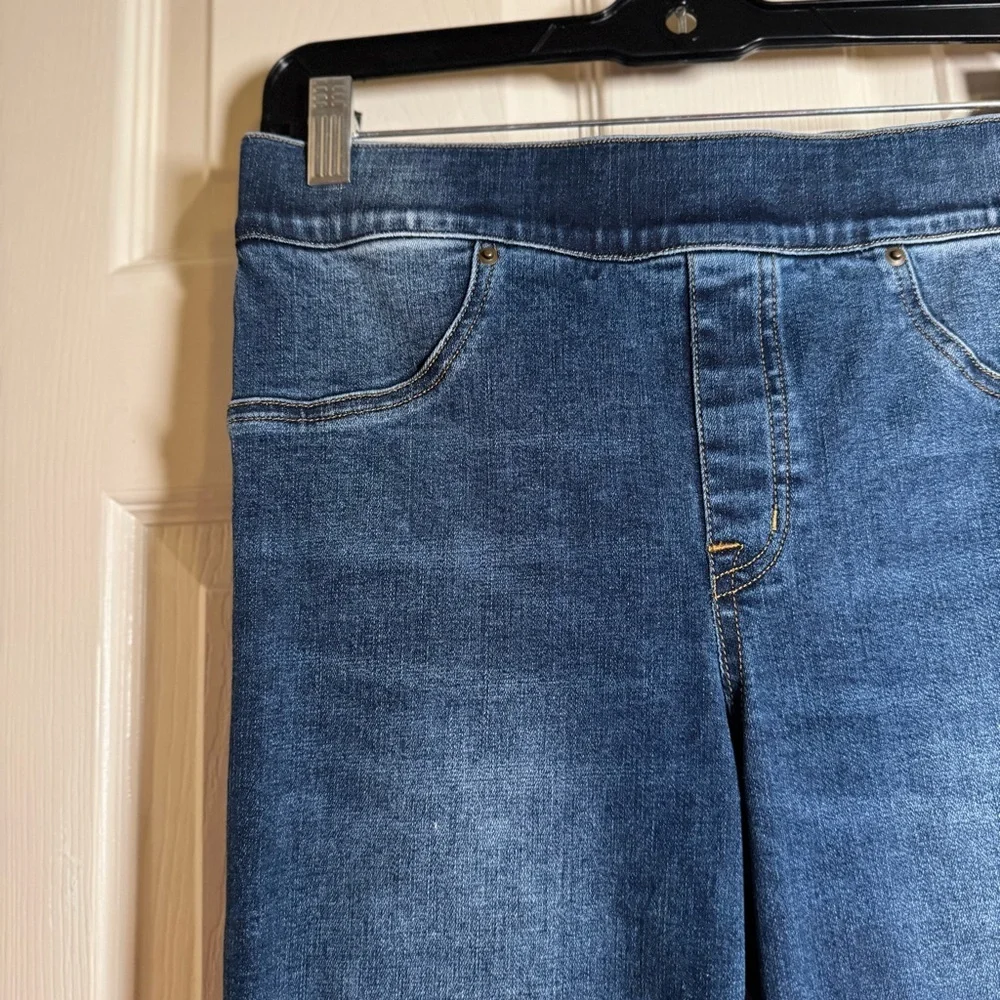 SPANX Dark Blue Skinny Jeans Size M - Picture 2 of 8
